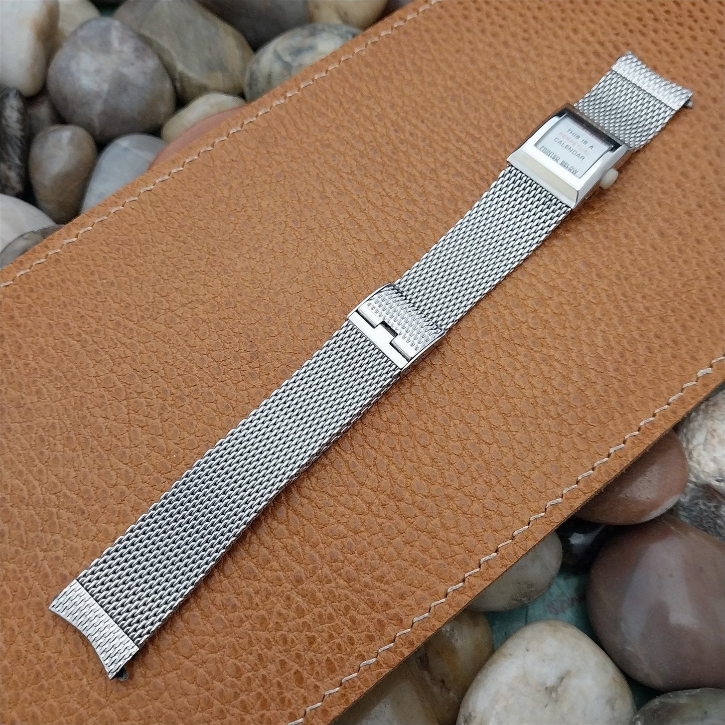 Stainless Steel Mesh JB Champion Perpetual Calendar 60s Vintage Watch Band