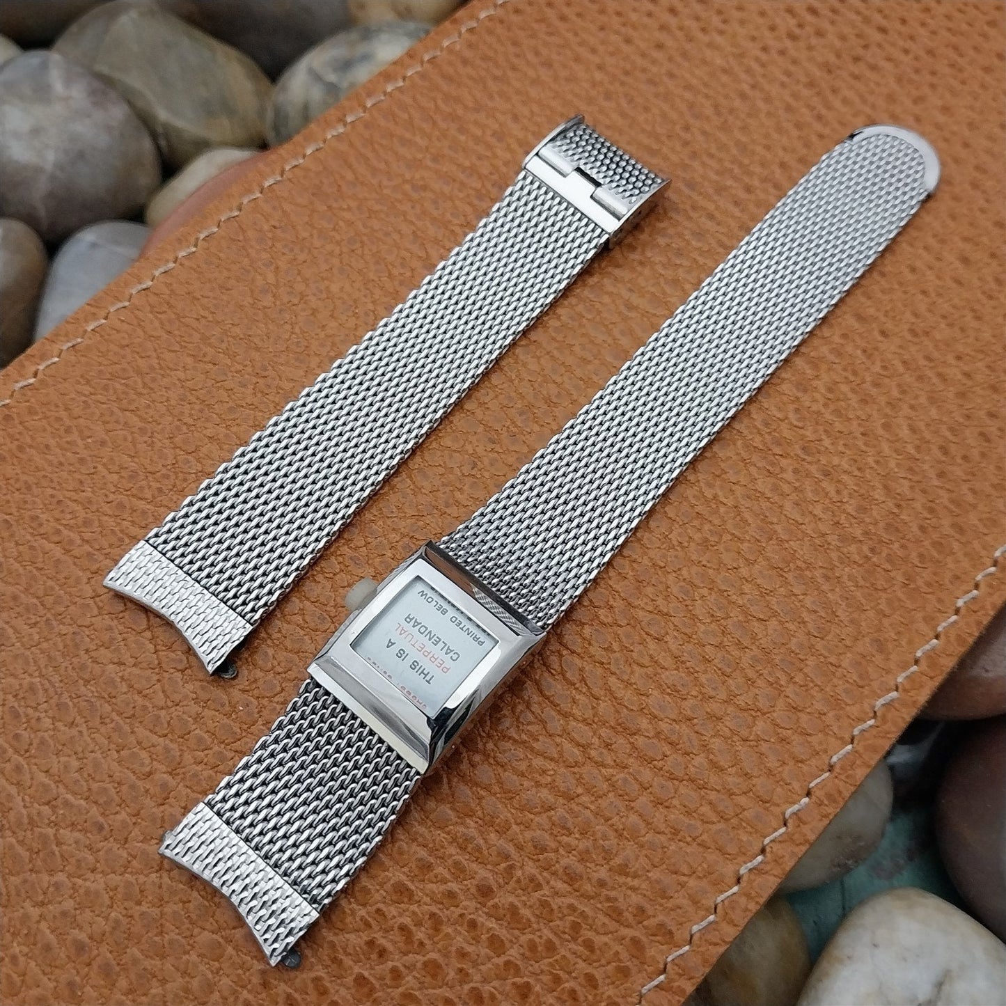 Stainless Steel Mesh JB Champion Perpetual Calendar 60s Vintage Watch Band