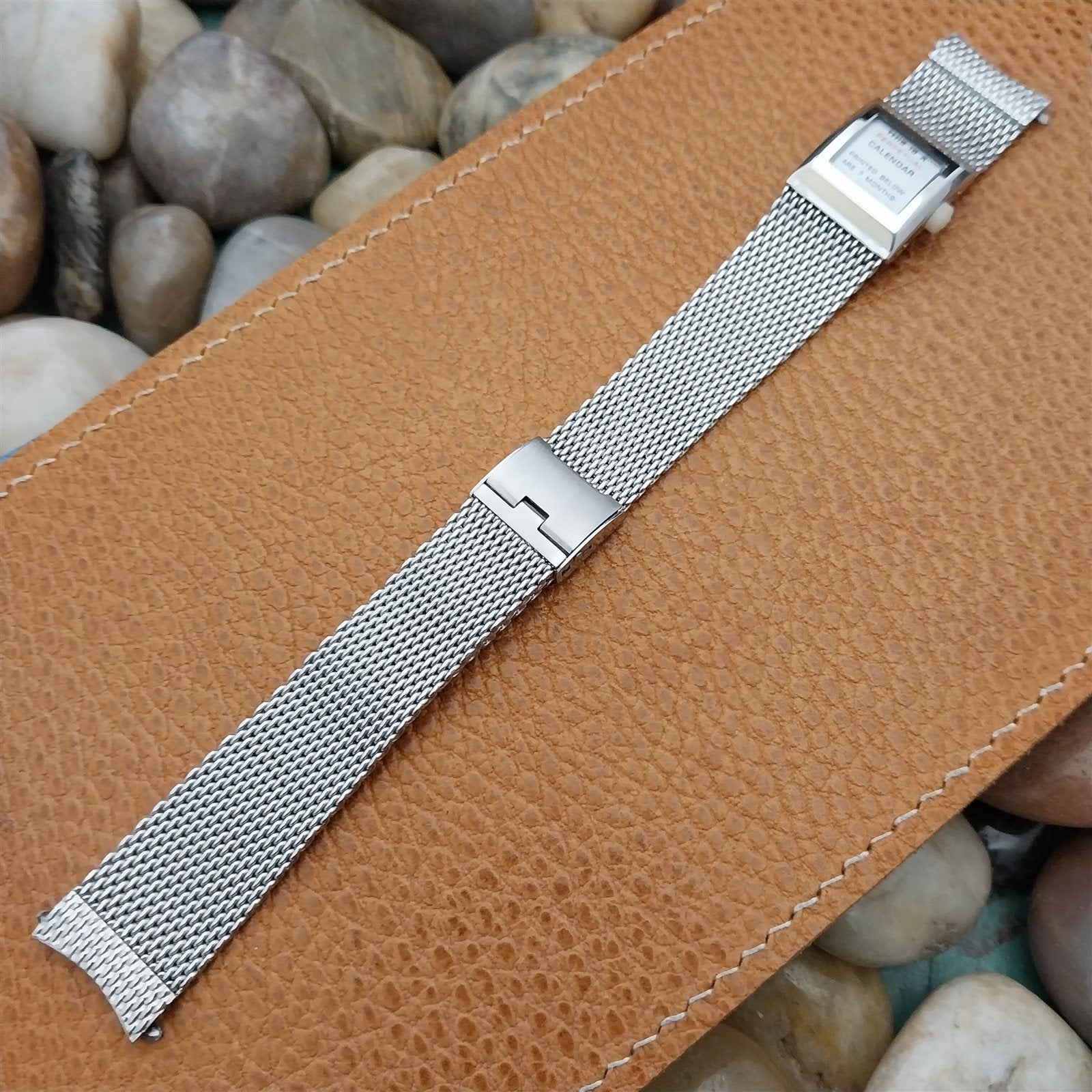 Stainless Steel Mesh JB Champion Perpetual Calendar 60s Vintage Watch Band