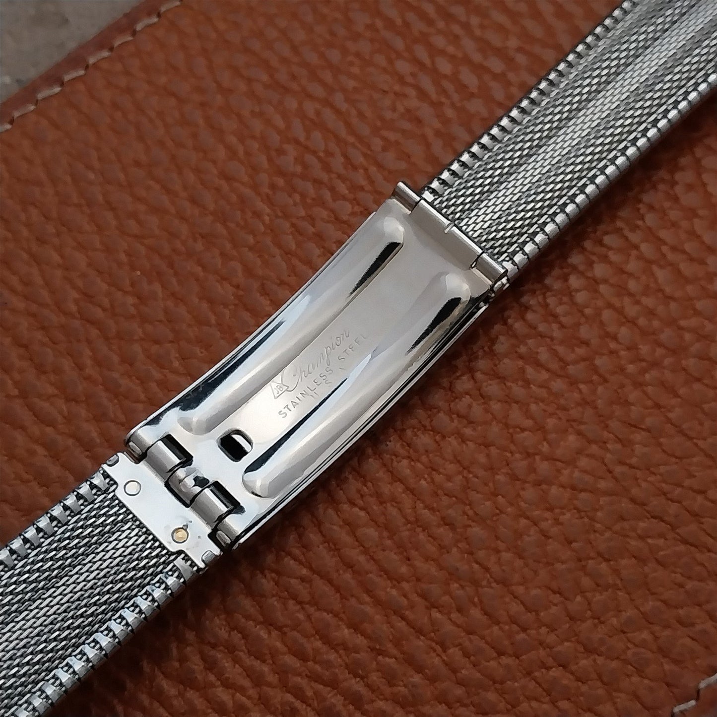 Vintage JB Champion 17mm 18mm 19mm Stainless Steel nos 1960s Unused Watch Band