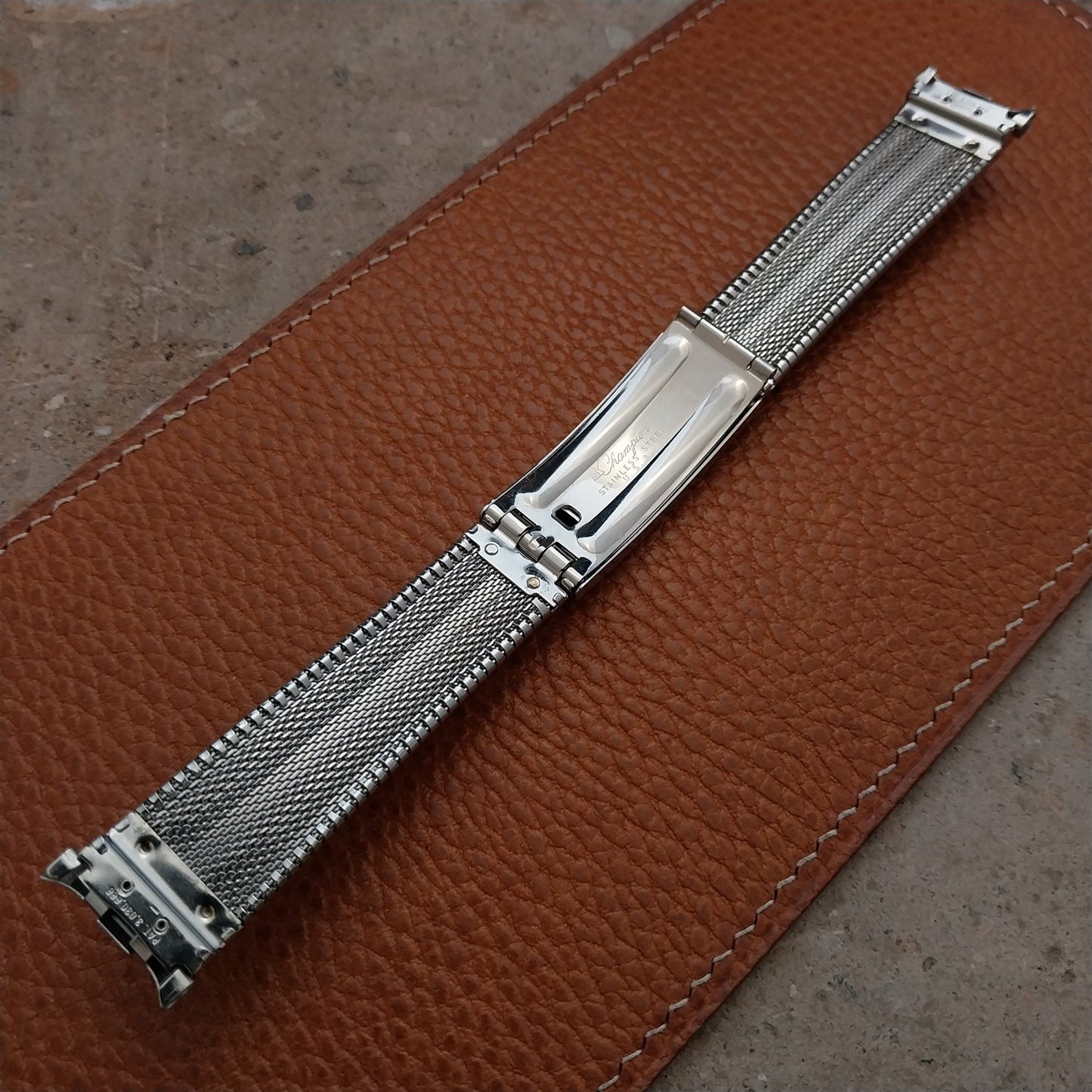 Vintage JB Champion 17mm 18mm 19mm Stainless Steel nos 1960s Unused Watch Band