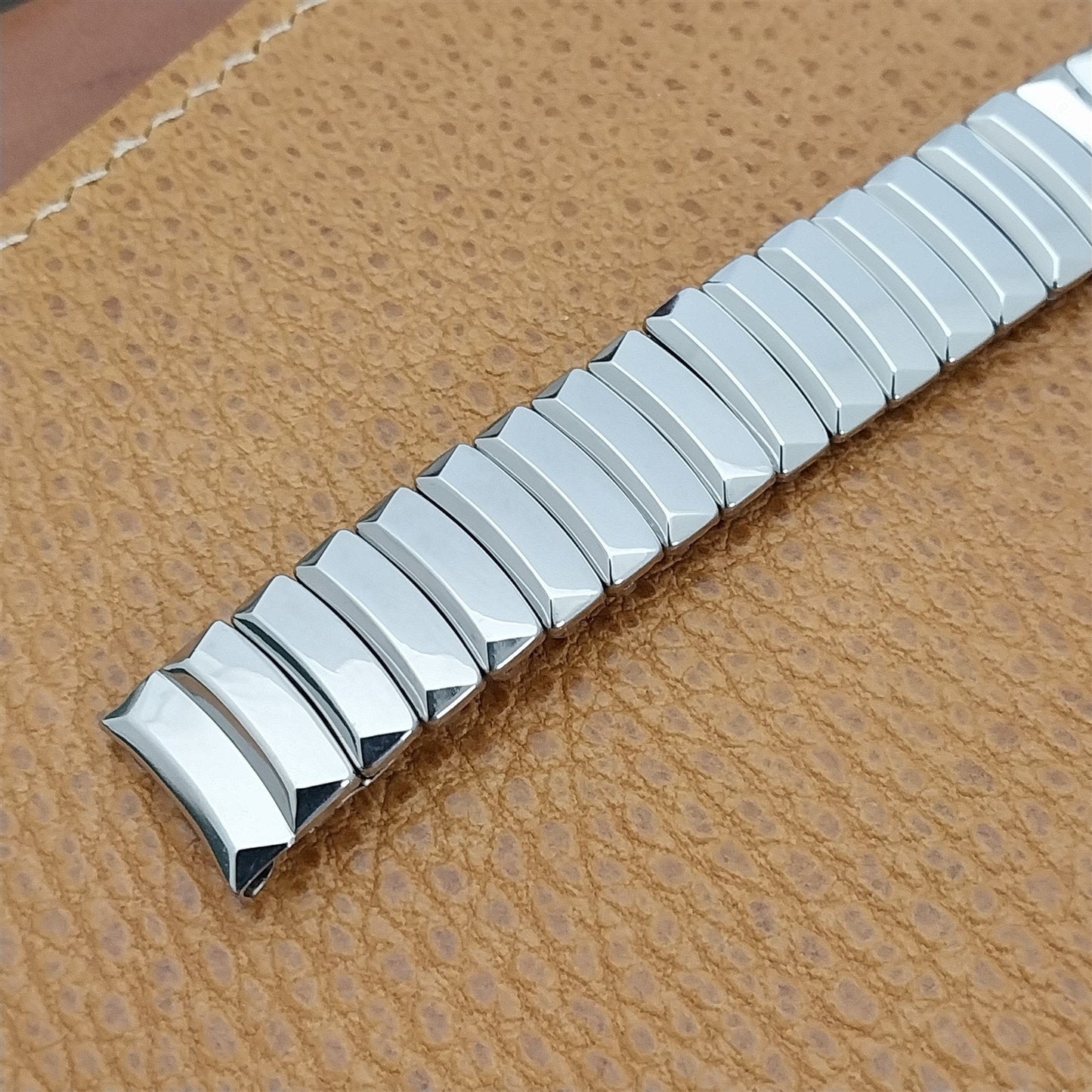 Vintage 5/8" Elgin Hadley Stainless Steel Forbes Unused 1950s Classic Watch Band