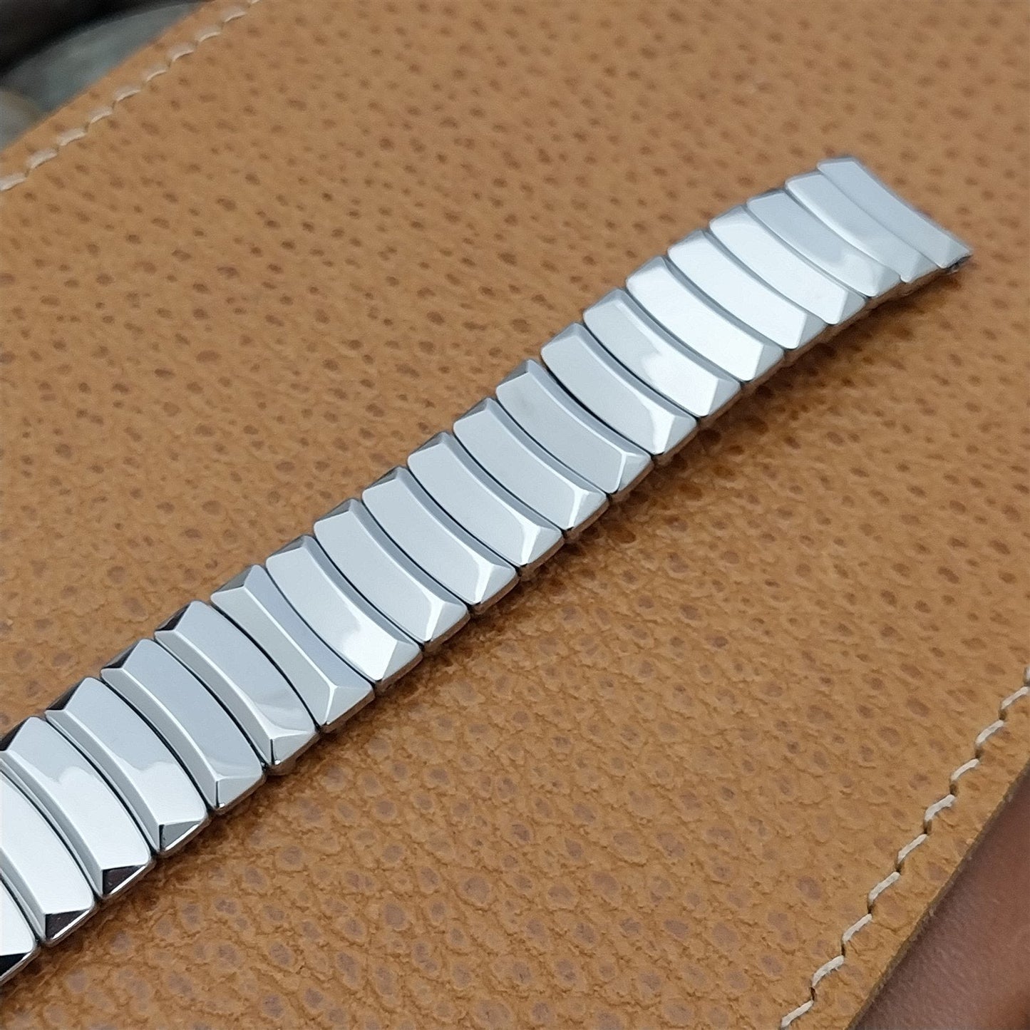 Vintage 5/8" Elgin Hadley Stainless Steel Forbes Unused 1950s Classic Watch Band