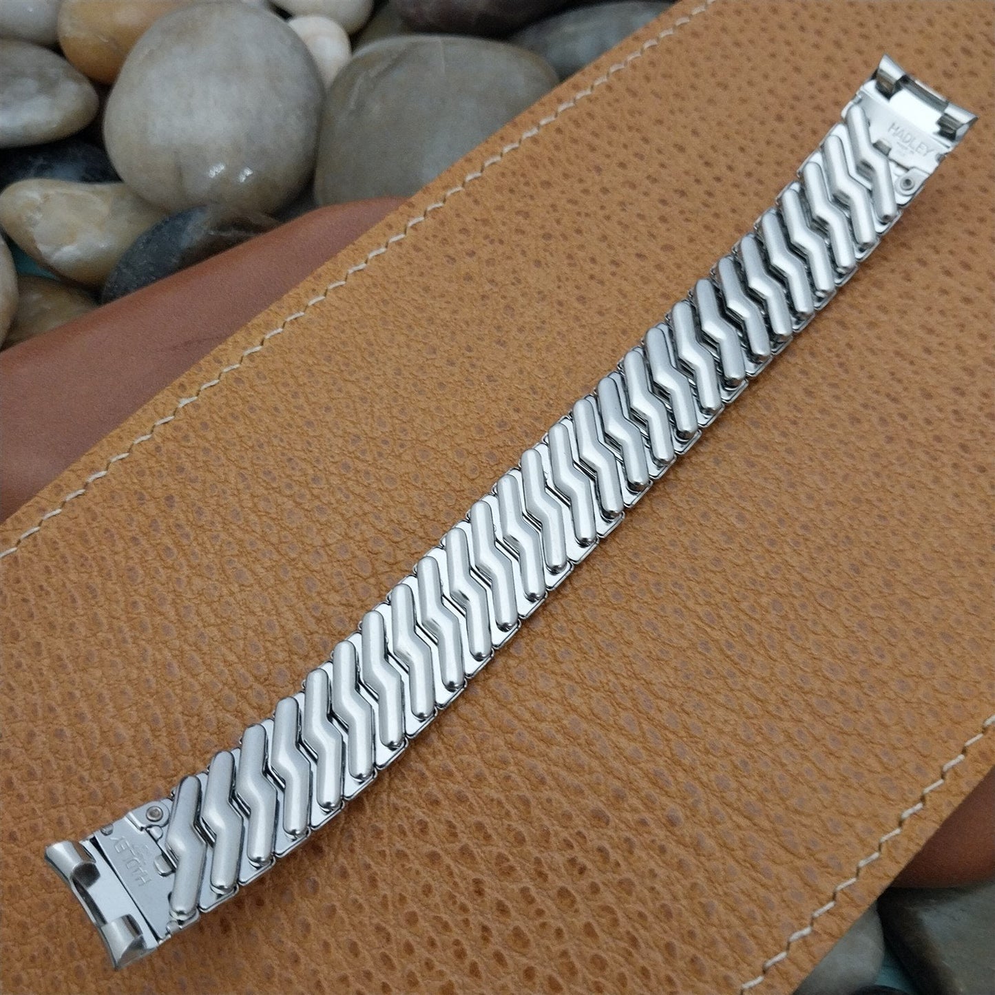 Vintage 5/8" Elgin Hadley Stainless Steel Forbes Unused 1950s Classic Watch Band