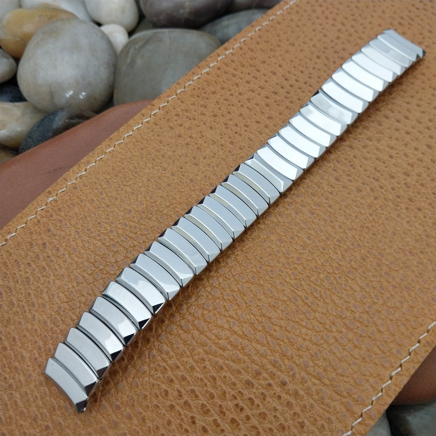 Vintage 5/8" Elgin Hadley Stainless Steel Forbes Unused 1950s Classic Watch Band