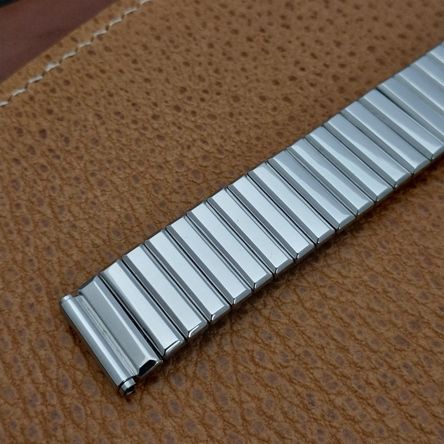 16mm 18mm 19mm Stainless Elgin Hadley York Wide Unused 1950s Vintage Watch Band