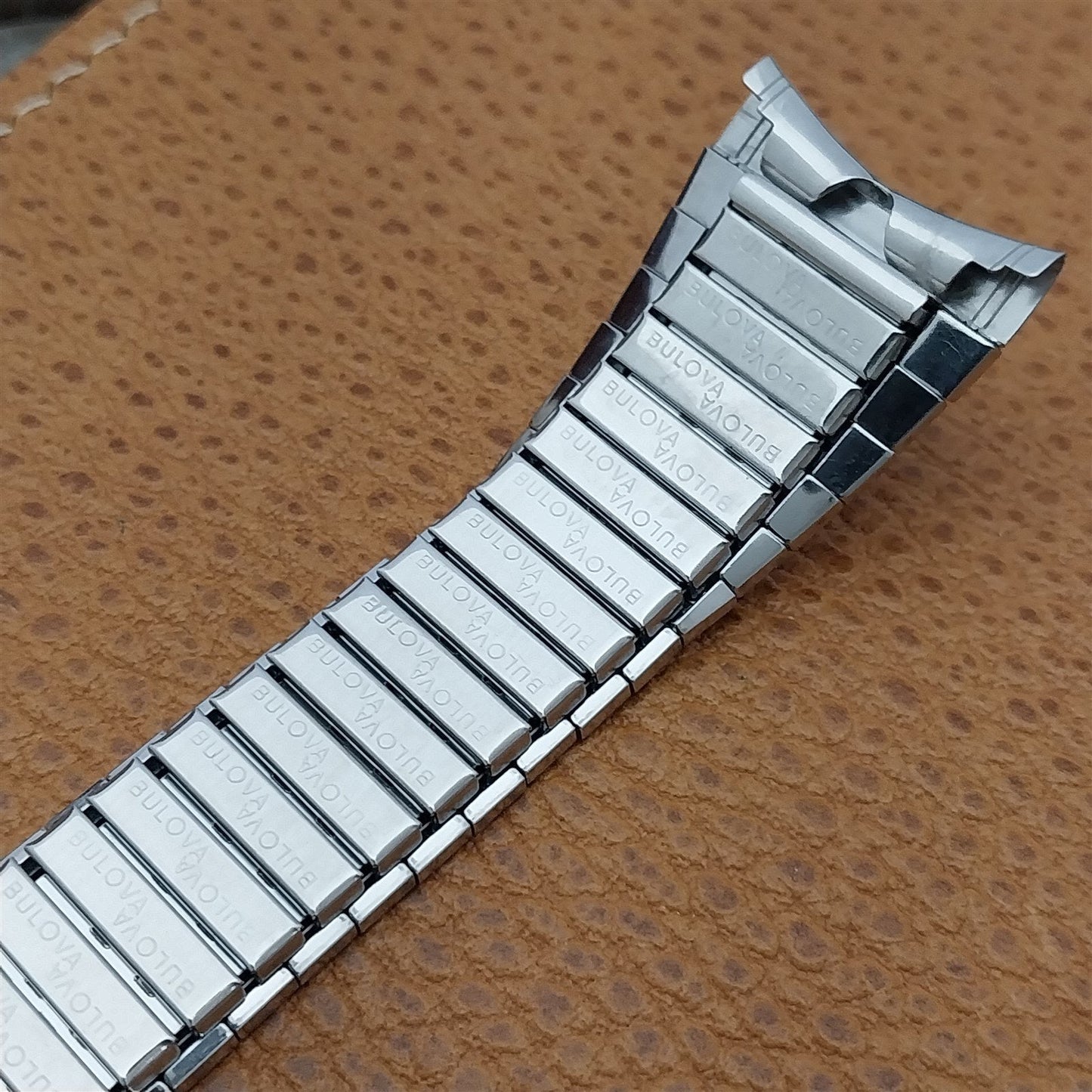 22mm Bulova Classic Stainless Steel Expansion Unused 1970s Vintage Watch Band