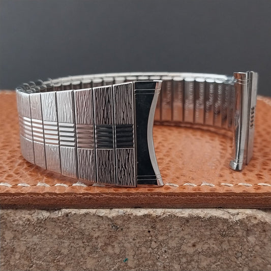 Vintage 22mm Bulova Stainless Steel Expansion Unused Classic 1970s Watch Band
