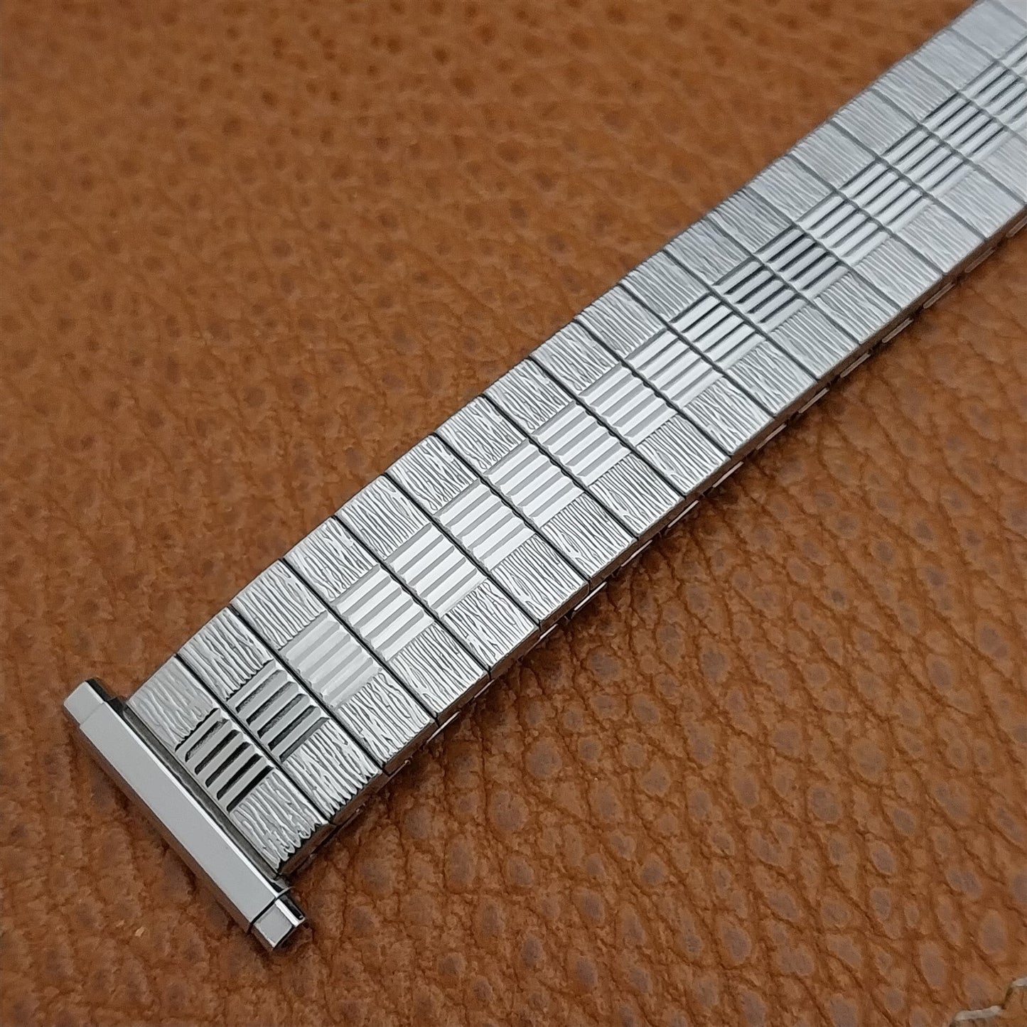 Vintage Bulova 1970s 16mm 18mm 20mm Stainless Steel Classic Expansion Watch Band