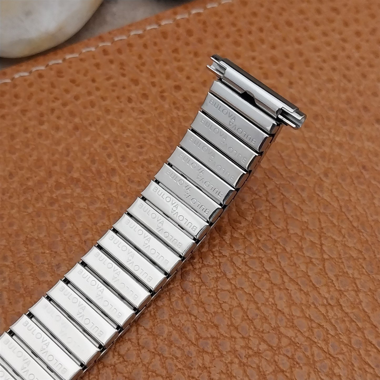 Vintage Bulova 1970s 16mm 18mm 20mm Stainless Steel Classic Expansion Watch Band