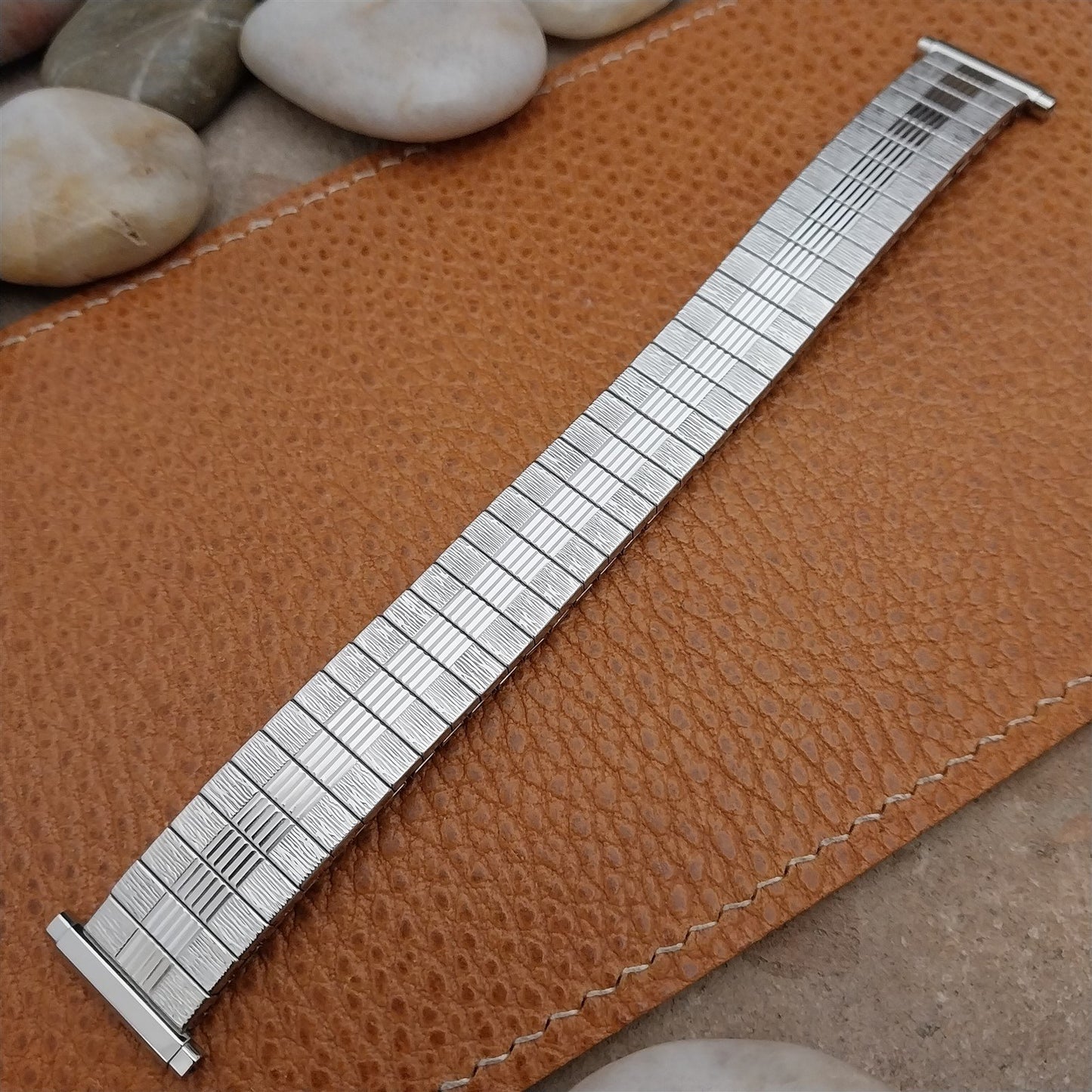 Vintage Bulova 1970s 16mm 18mm 20mm Stainless Steel Classic Expansion Watch Band