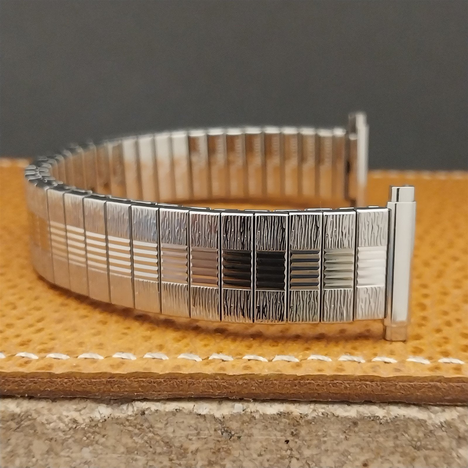 Vintage Bulova 1970s 16mm 18mm 20mm Stainless Steel Classic Expansion Watch Band