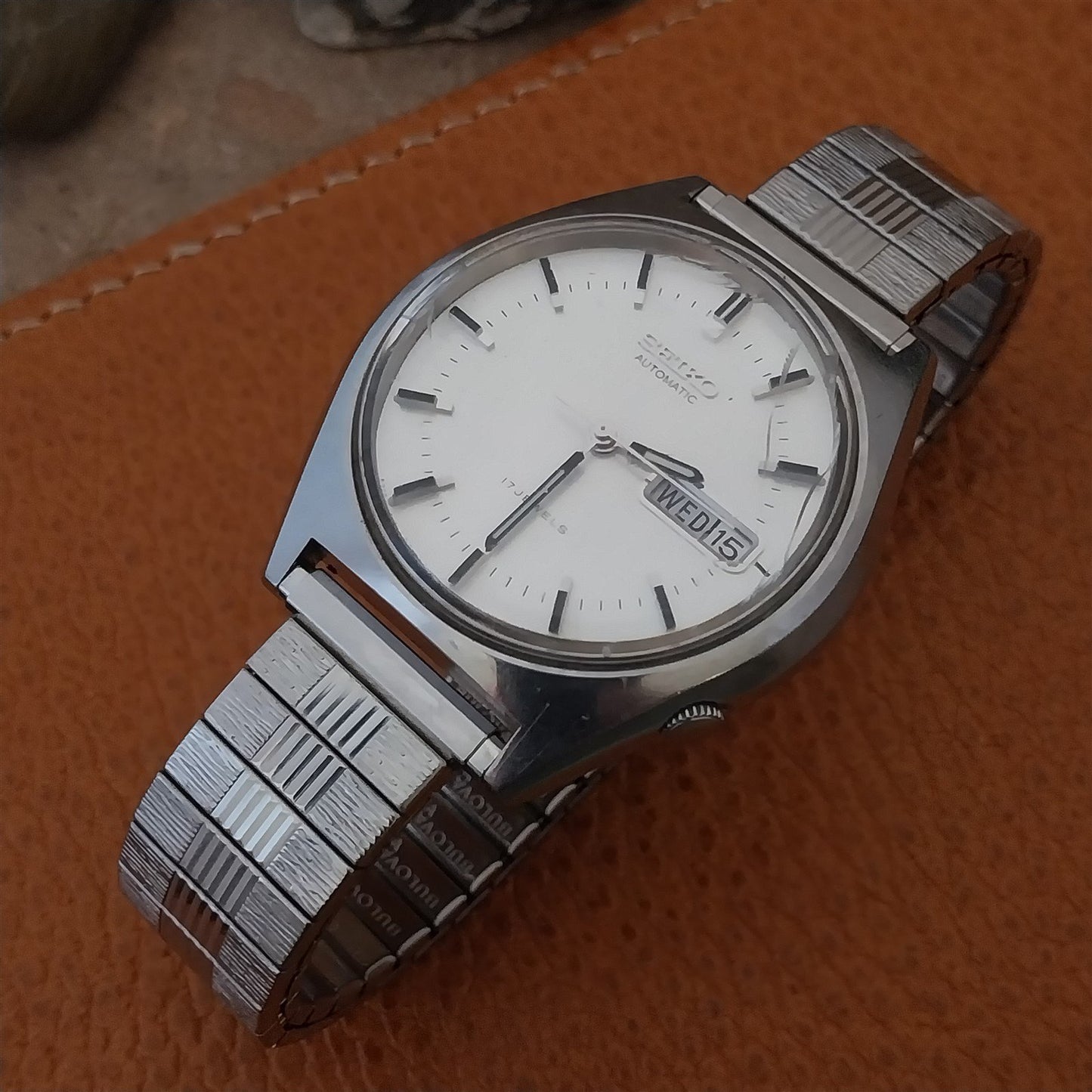 Vintage Bulova 1970s 16mm 18mm 20mm Stainless Steel Classic Expansion Watch Band