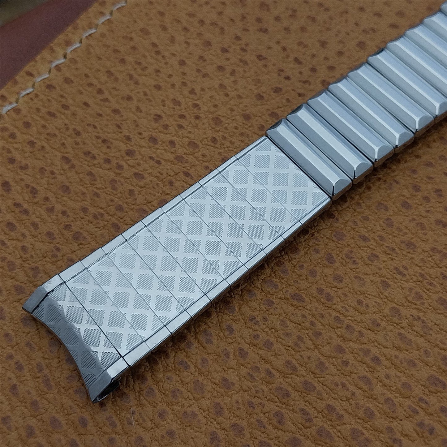 17.2mm Stainless Steel Stonewall Made 1960s-1970s Unused nos Vintage Watch Band