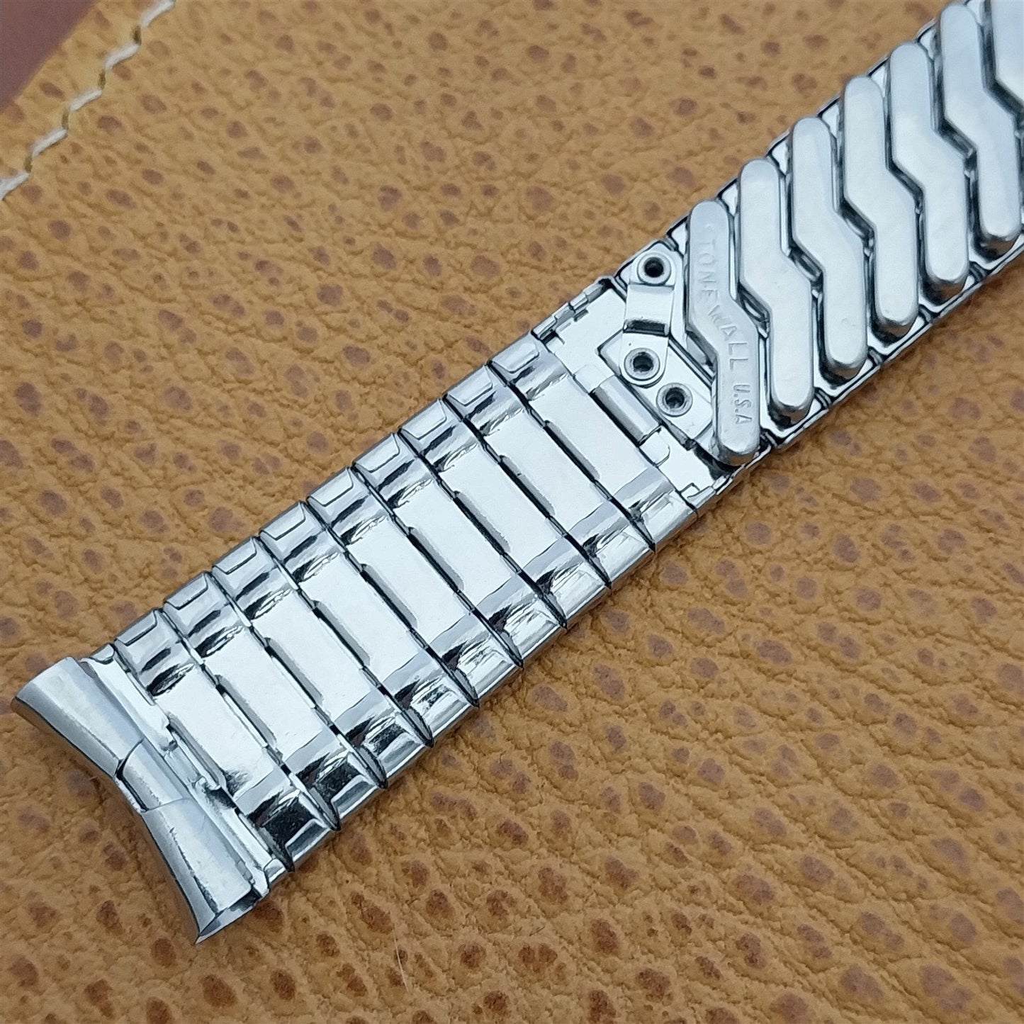 17.2mm Stainless Steel Stonewall Made 1960s-1970s Unused nos Vintage Watch Band