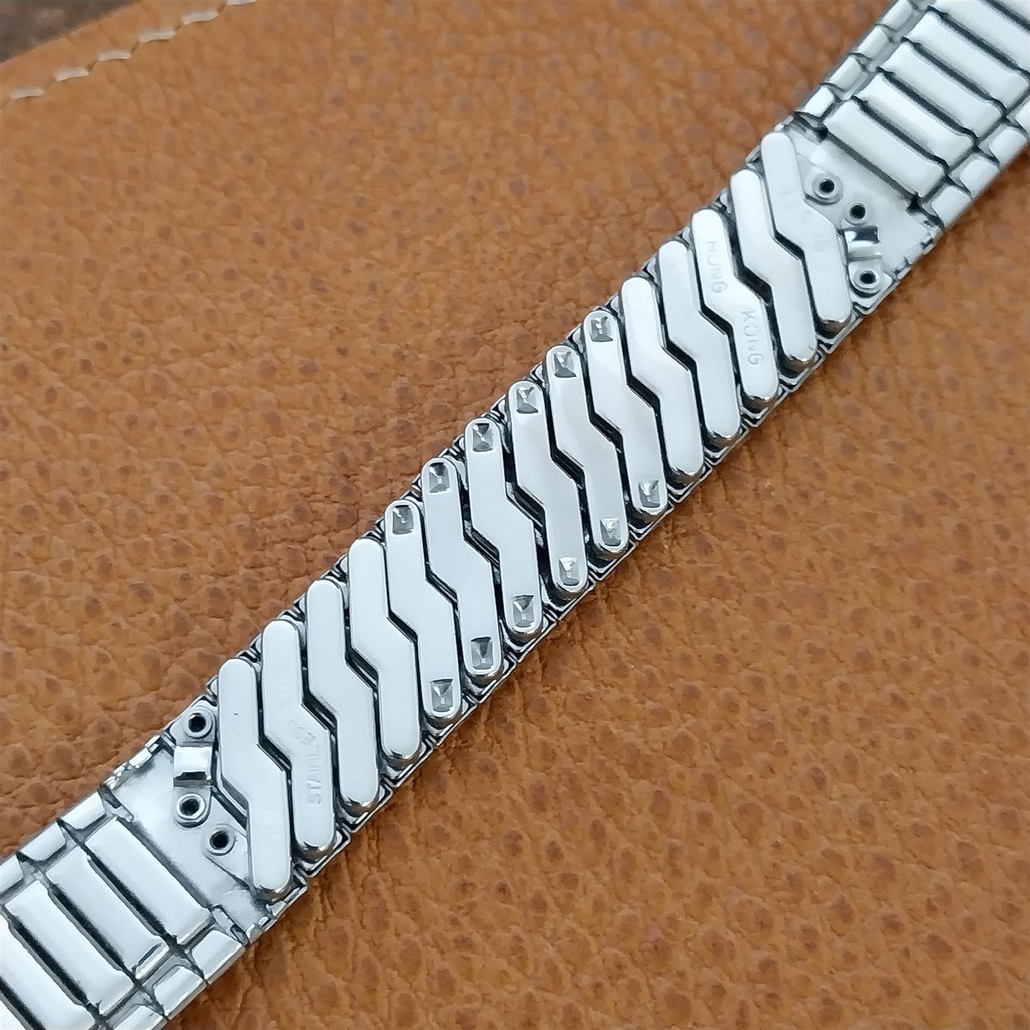 Vintage 17.2mm 11/16" Scott Stainless Steel Classic Stretch Unused Watch Band