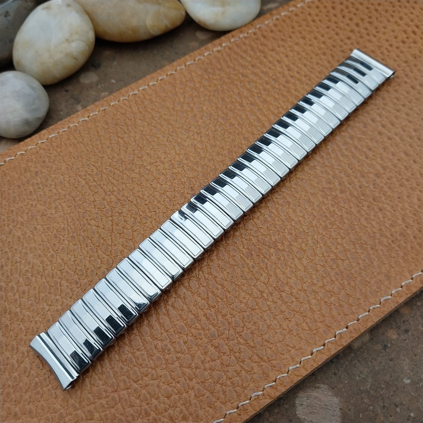 Vintage 5/8" Stainless Steel Scott Classic Stretch Unused 1970s Watch Band