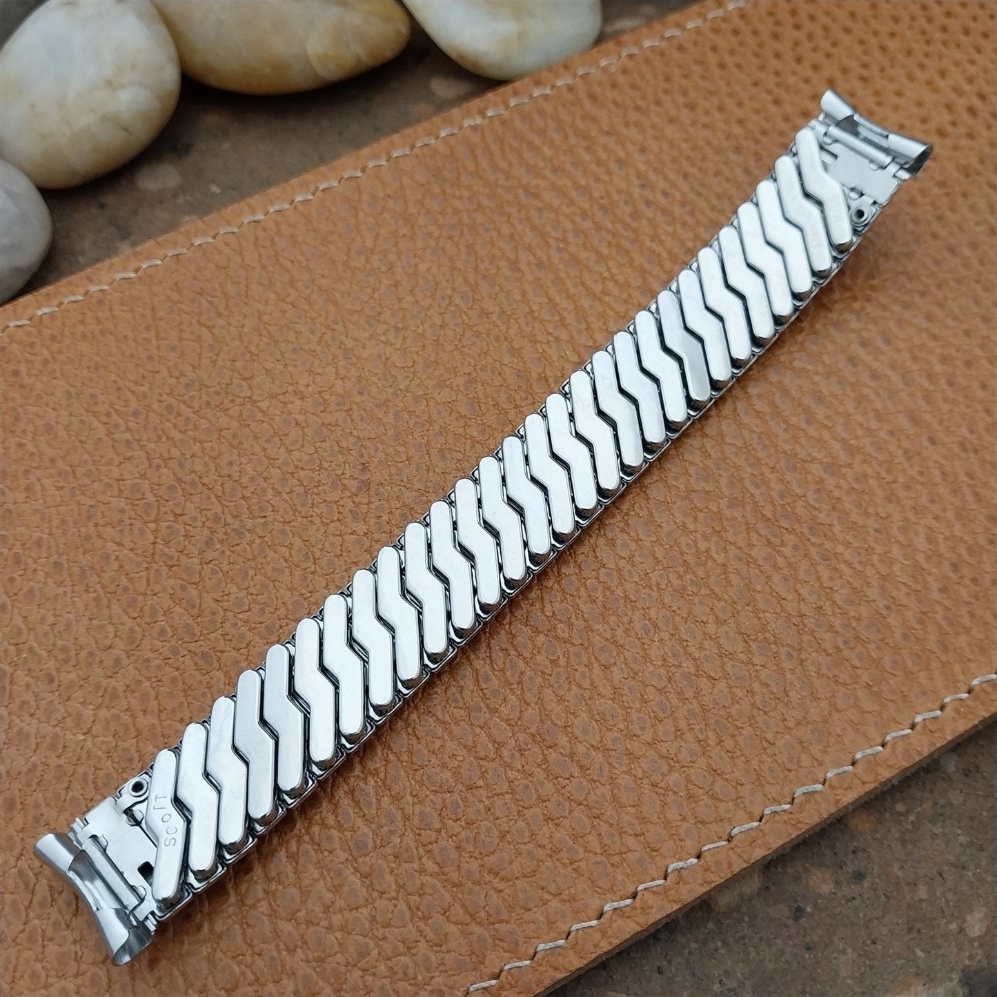 Vintage 5/8" Stainless Steel Scott Classic Stretch NOS Unused 1970s Watch Band
