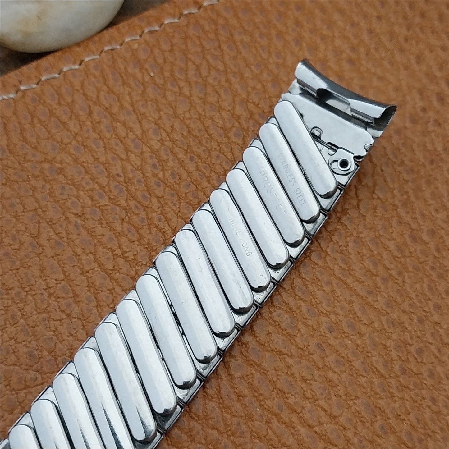 Vintage 17.2mm Prospect Stainless Steel Classic Stretch Unused Watch Band