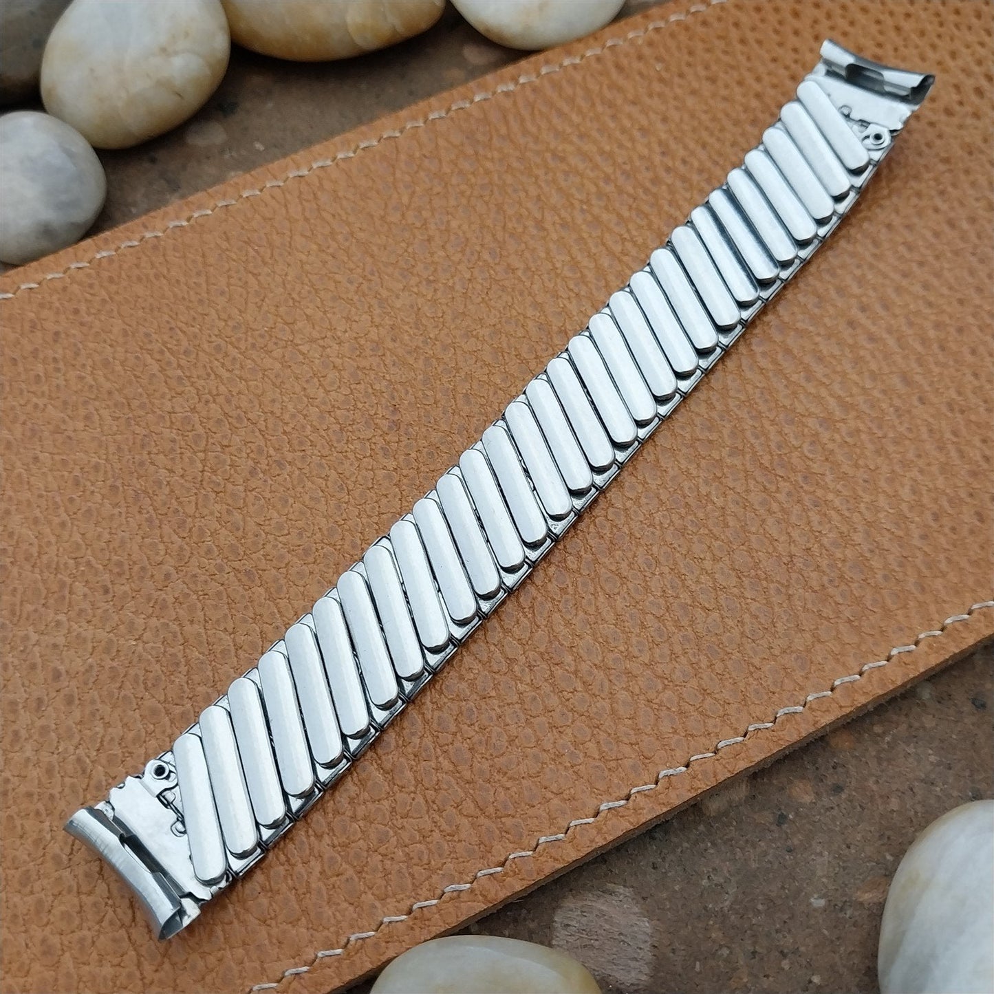 Vintage 17.2mm Prospect Stainless Steel Classic Stretch Unused Watch Band