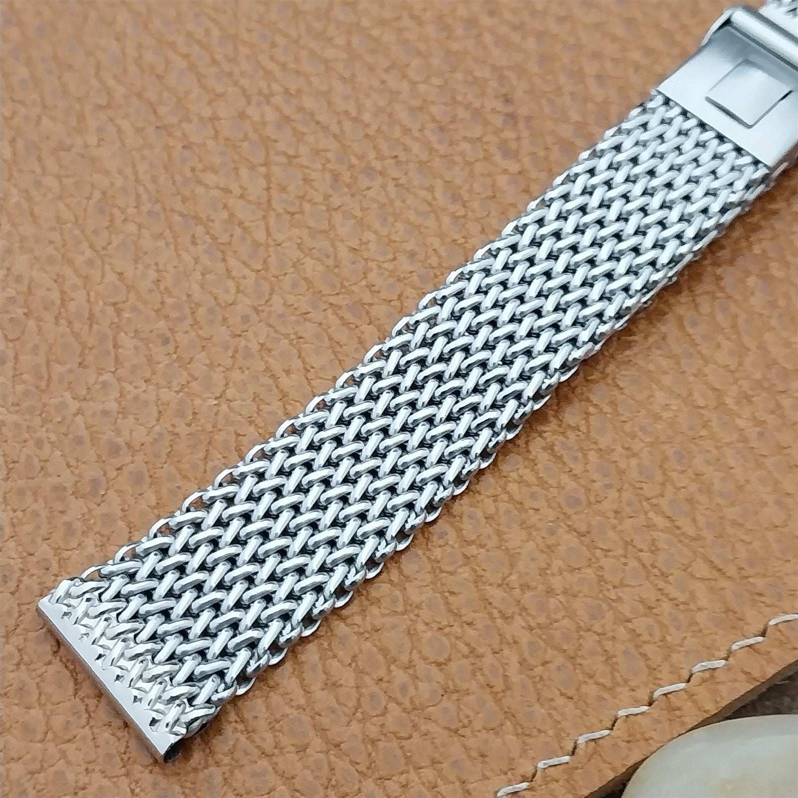Stainless Steel Mesh 17.2mm JB Champion 1960s nos Unused Vintage Watch Band