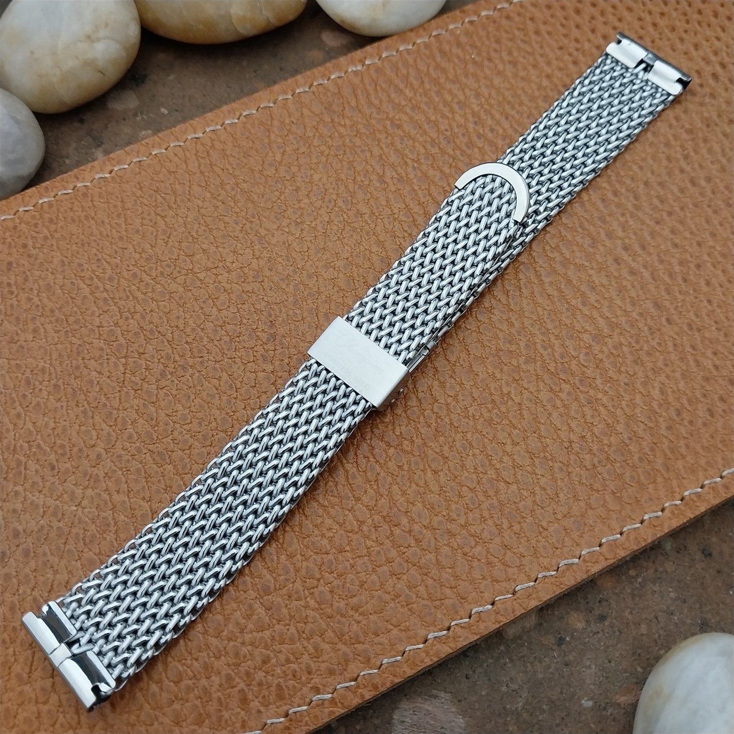 Stainless Steel Mesh 17.2mm JB Champion 1960s nos Unused Vintage Watch Band