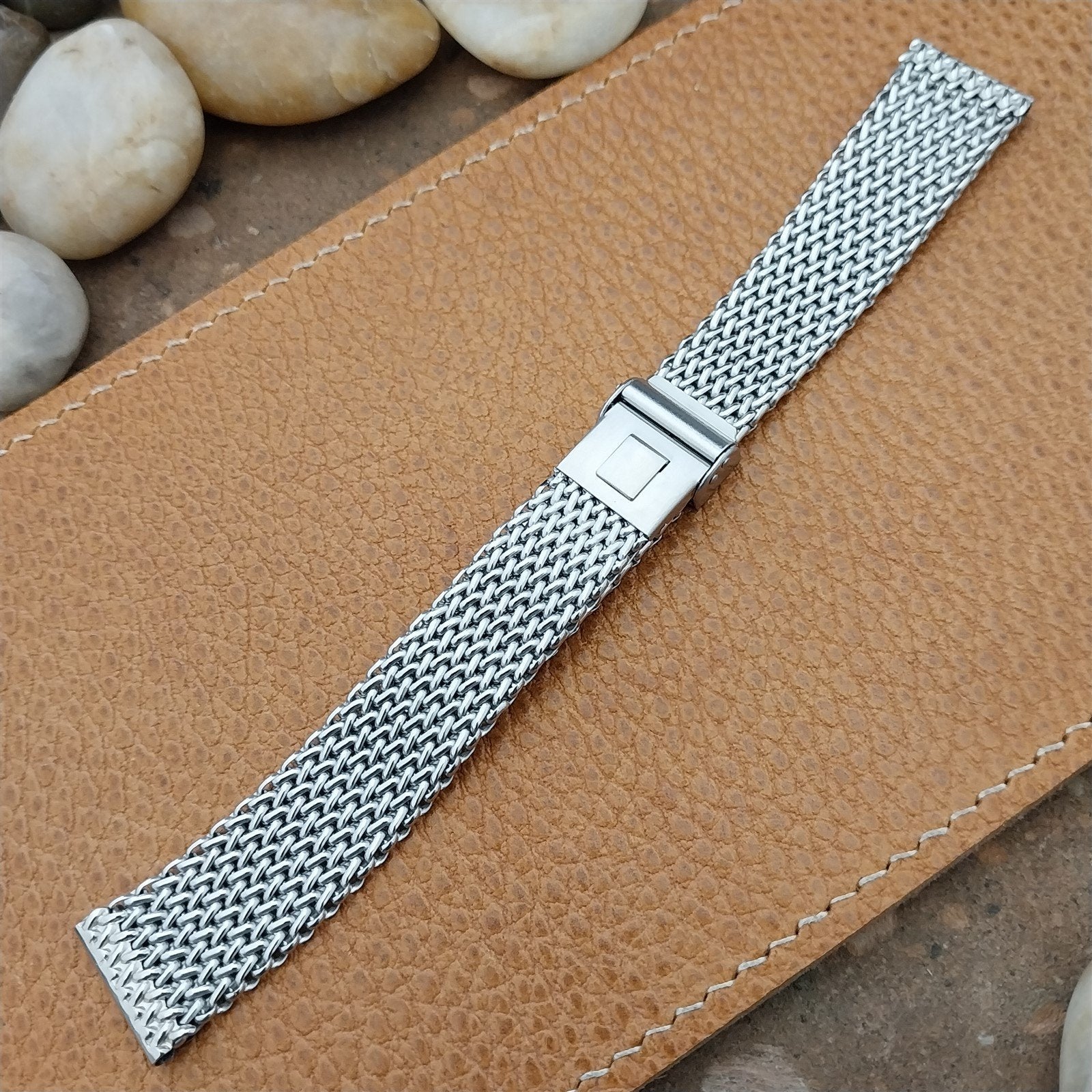 Stainless Steel Mesh 17.2mm JB Champion 1960s nos Unused Vintage Watch Band