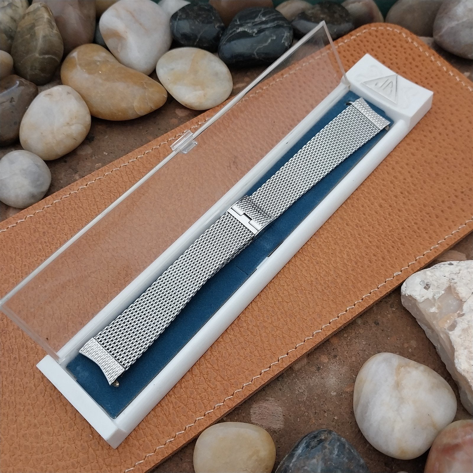 17.2mm Stainless Steel Mesh JB Champion USA nos 1960s Vintage Watch Band