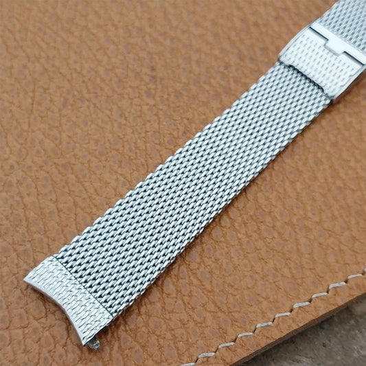 17.2mm Stainless Steel Mesh JB Champion USA nos 1960s Vintage Watch Band