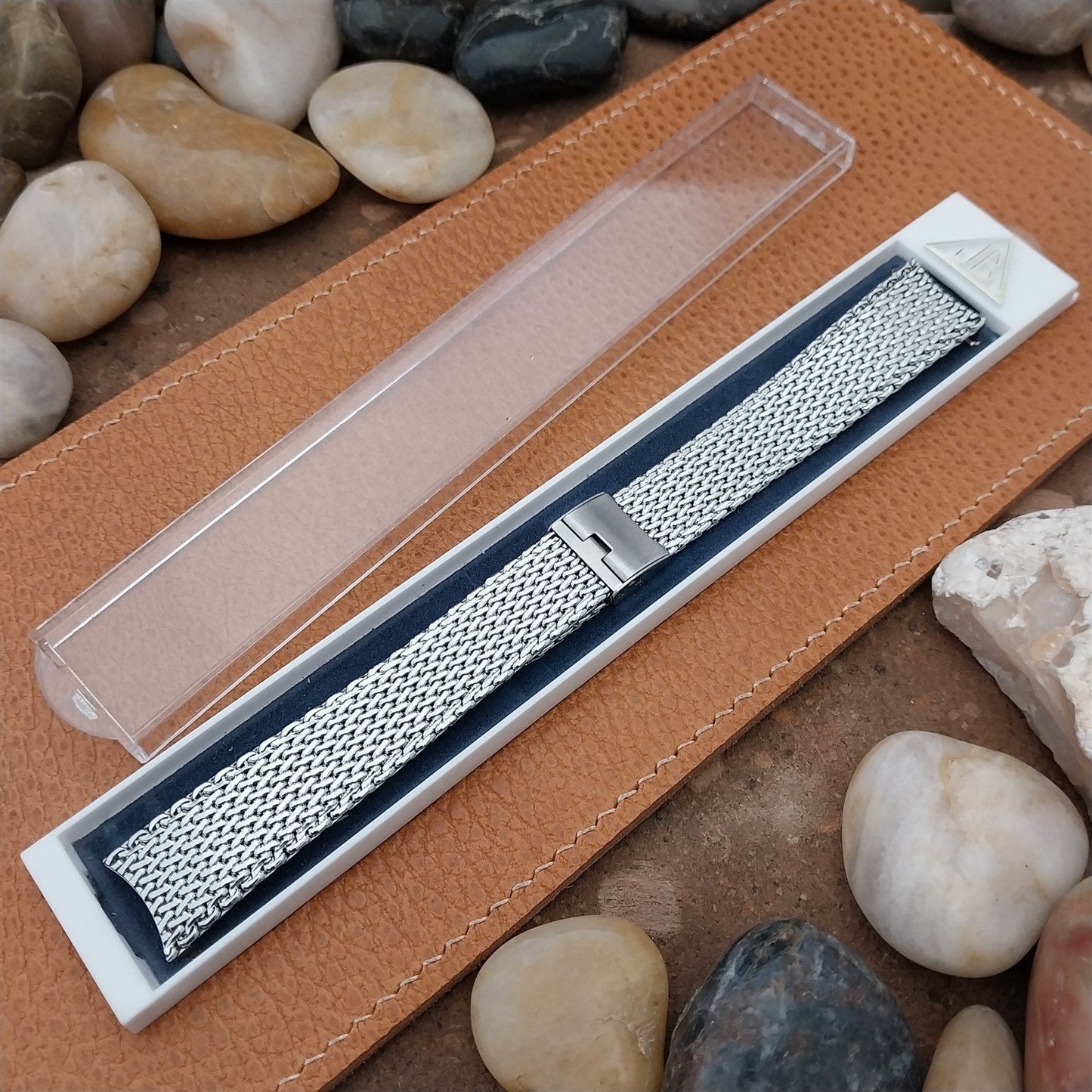 17.2mm Stainless Steel Mesh JB Champion USA nos 1960s Vintage Watch Band