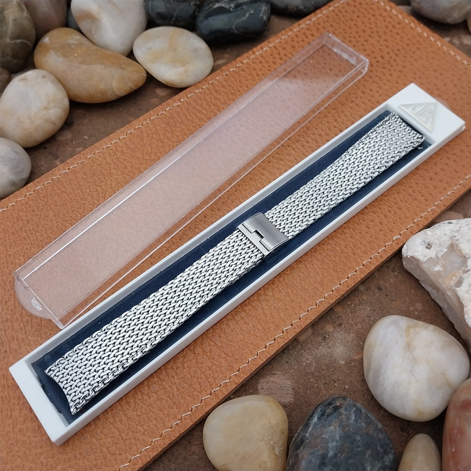 17.2mm Stainless Steel Mesh JB Champion USA nos 1960s Vintage Watch Band