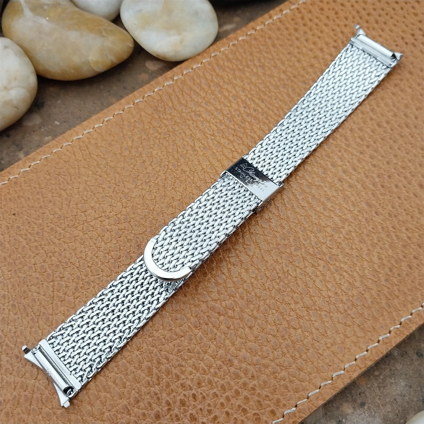 17.2mm Stainless Steel Mesh JB Champion USA nos 1960s Vintage Watch Band