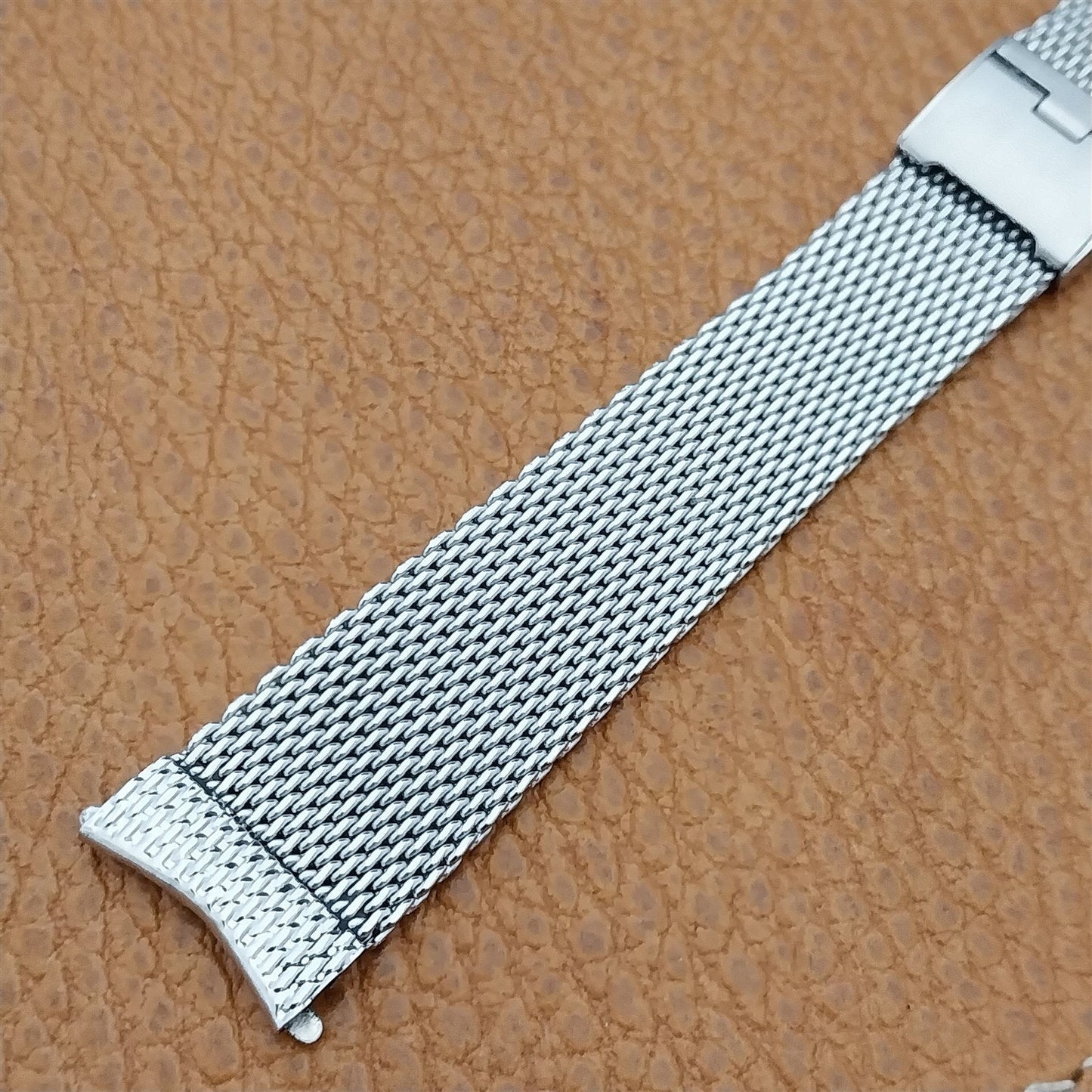 17.2mm Stainless Steel Mesh JB Champion USA nos 1960s Vintage Watch Band