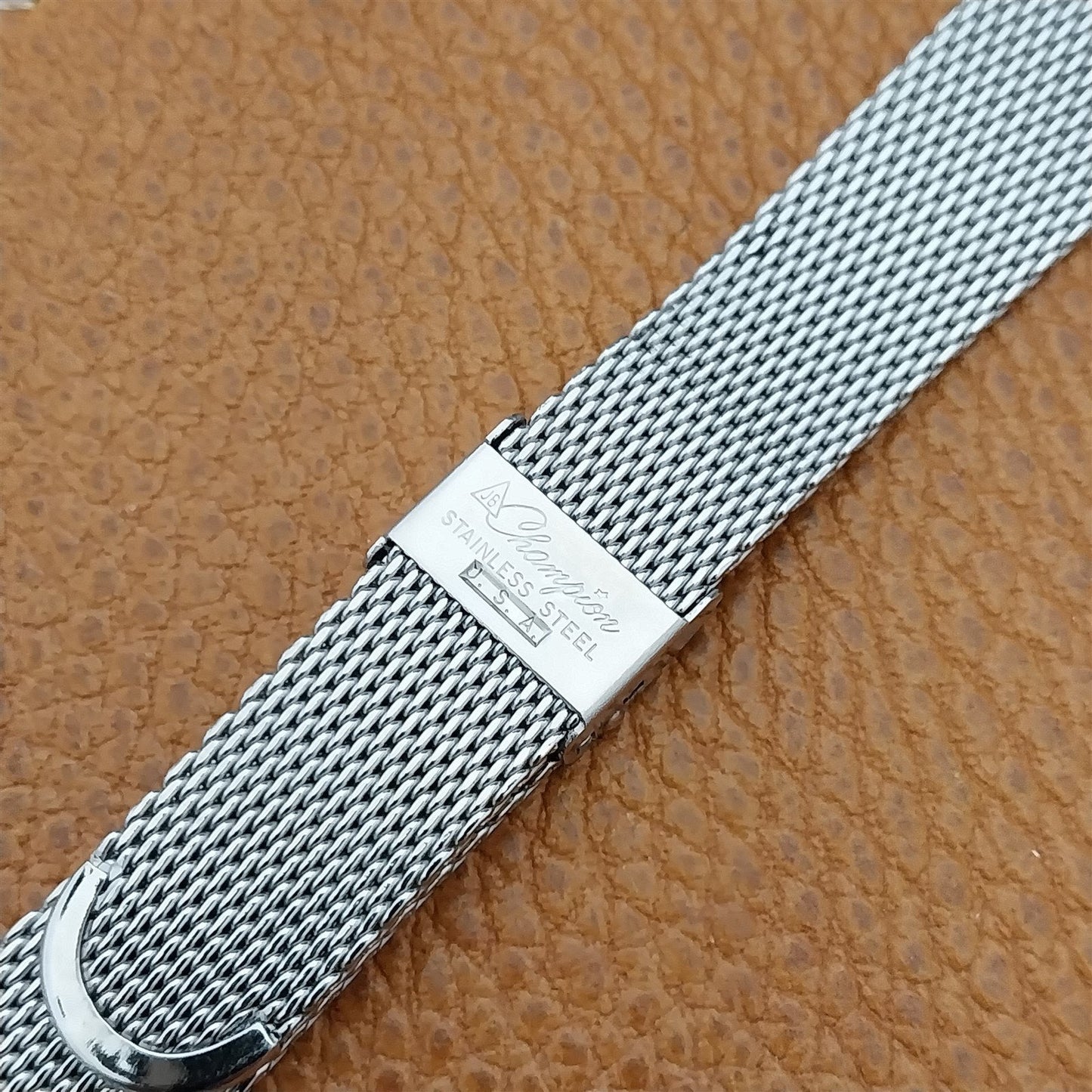 17.2mm Stainless Steel Mesh JB Champion USA nos 1960s Vintage Watch Band