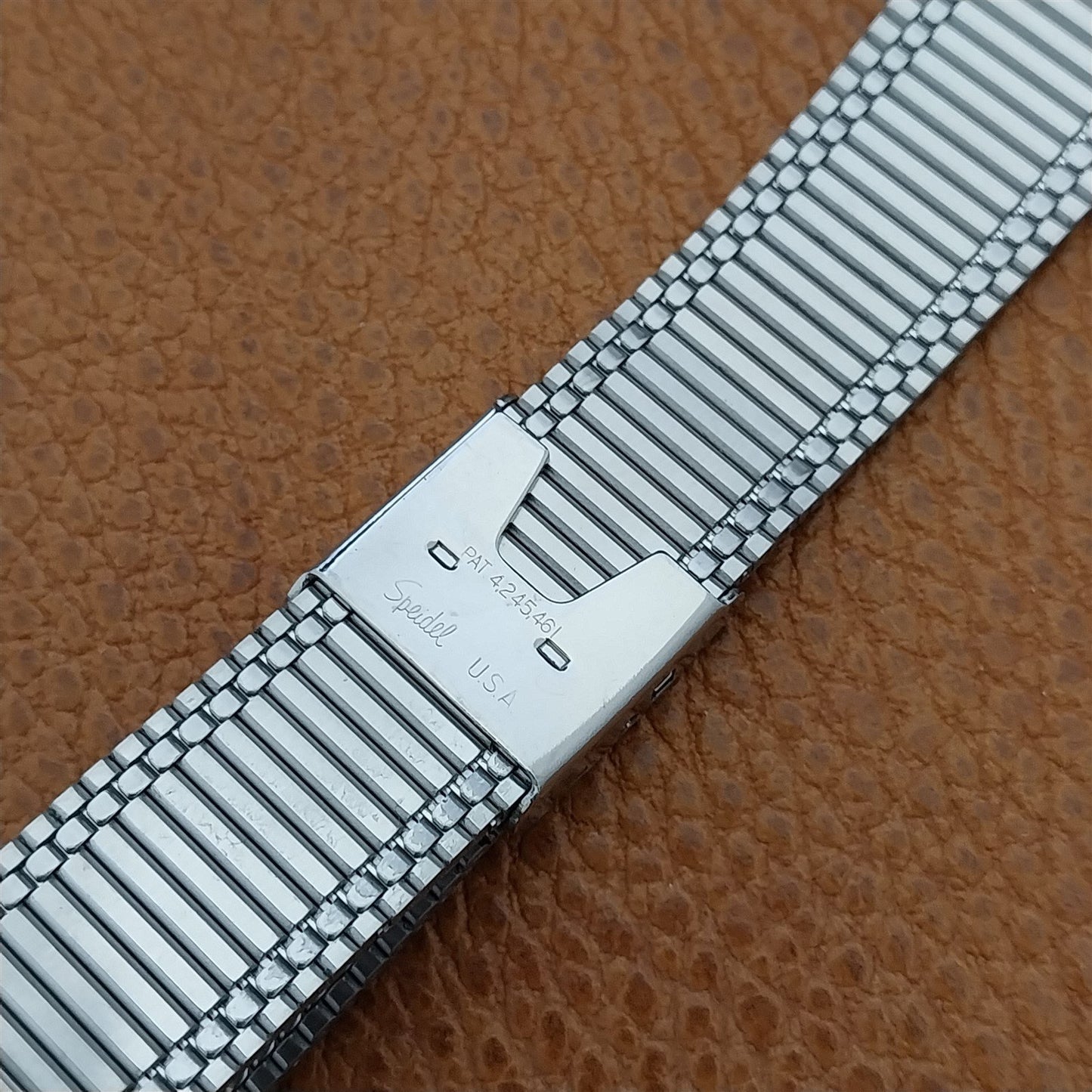 19mm 20mm 22mm Vintage Speidel Stainless Steel Unused Classic 1970s Watch Band