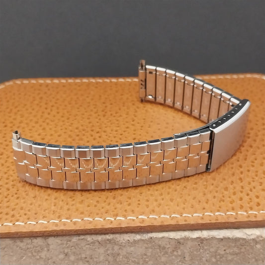 22mm 7/8" Speidel USA Wide Stainless Steel Deployment Unused Vintage Watch Band