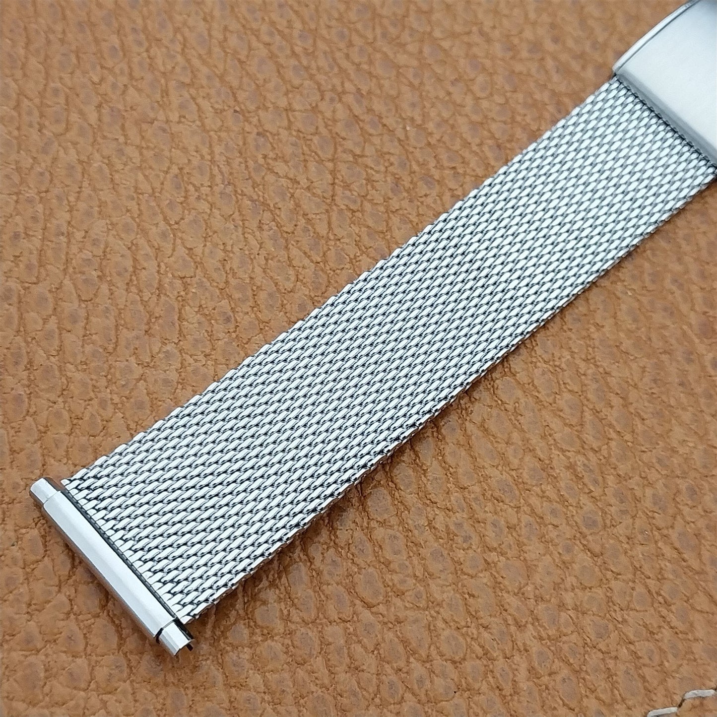 19mm 20mm 22mm Stainless Steel Mesh 1960s-1970s Unused Vintage Watch Band