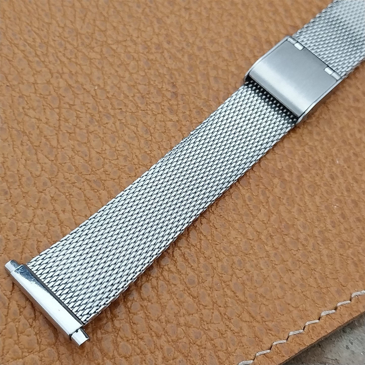 Vintage Stainless Steel Mesh 19mm 20mm 22mm NOS 1960s-1970s Unused Watch Band