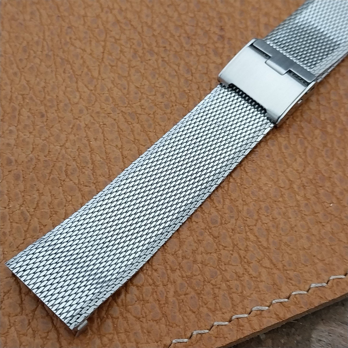 17.2mm Stainless Steel Mesh Speidel Unused Classic nos 1960s Vintage Watch Band