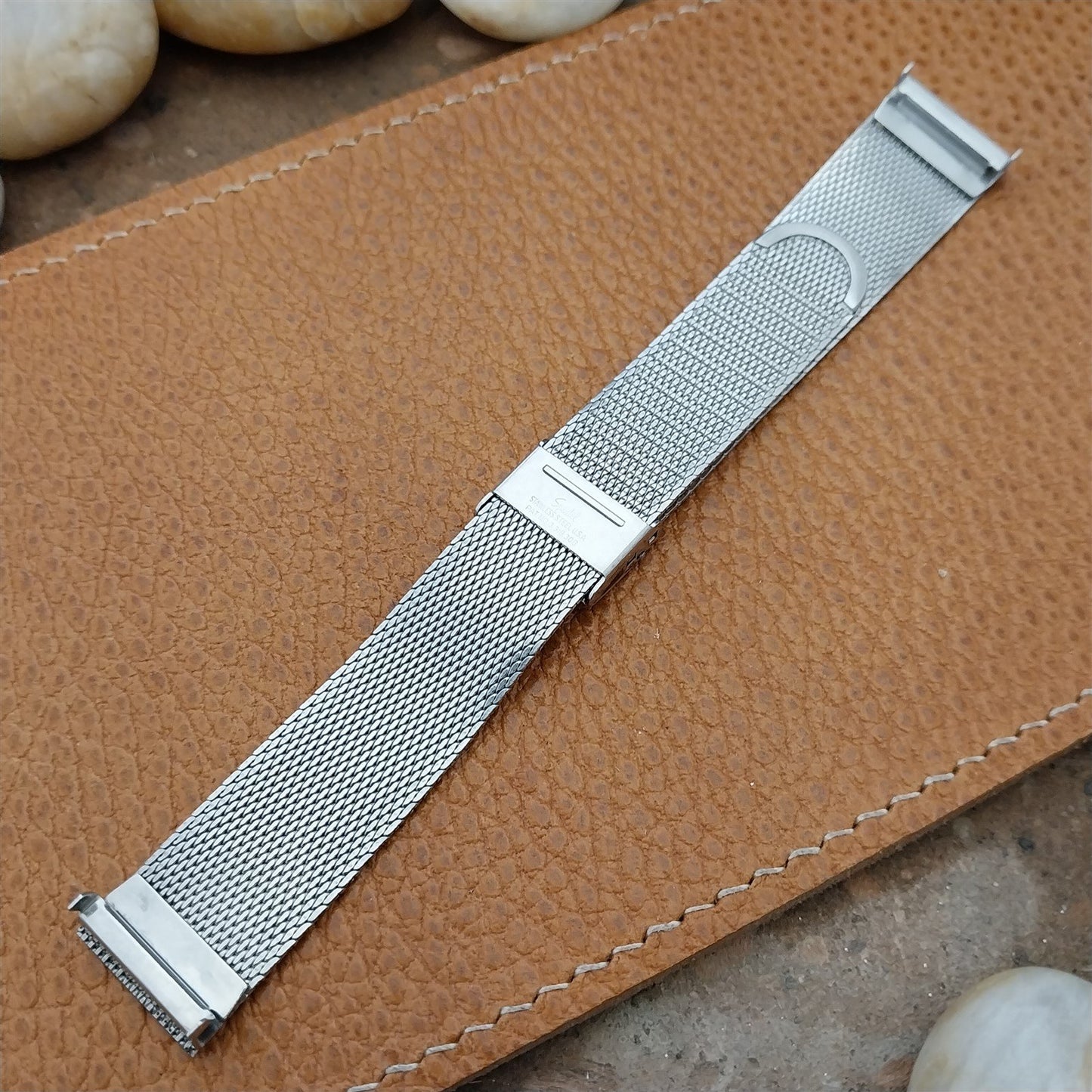 17.2mm Stainless Steel Mesh Speidel Unused Classic nos 1960s Vintage Watch Band
