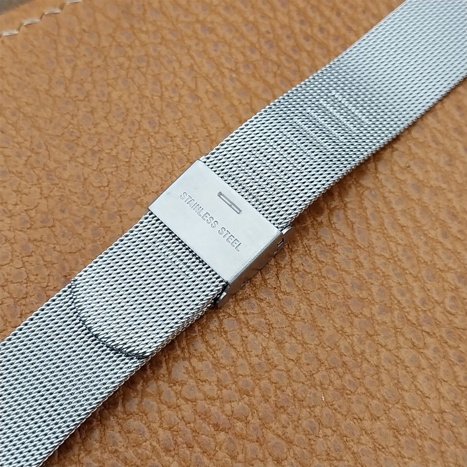 Stainless Steel Mesh 1960s-1970s nos Vintage Watch Band 19mm 20mm 22mm