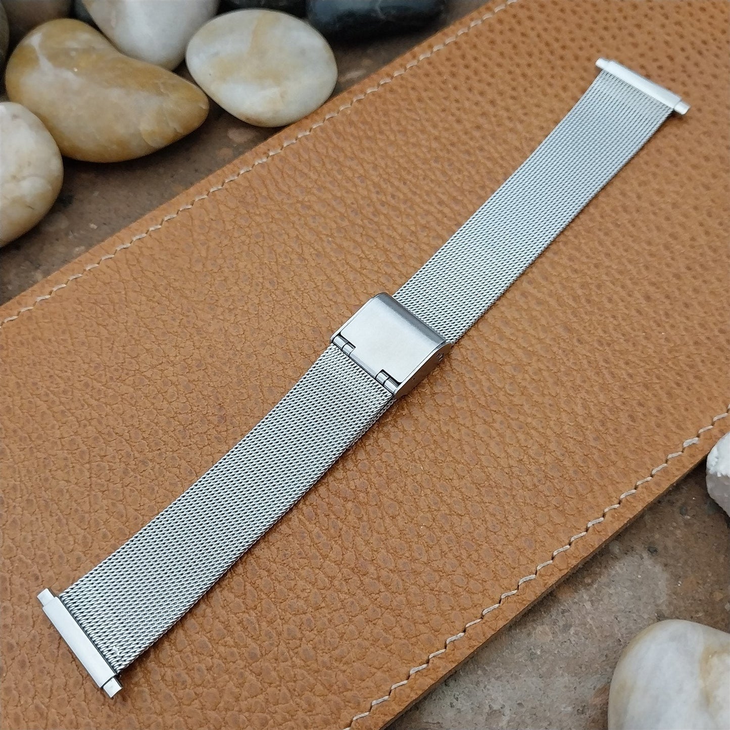 Stainless Steel Mesh 1960s-1970s nos Vintage Watch Band 19mm 20mm 22mm