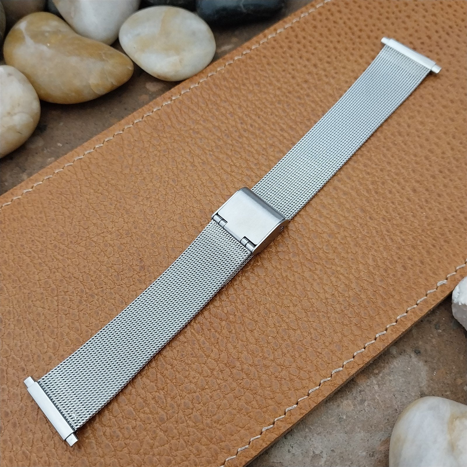 Stainless Steel Mesh 1960s-1970s nos Vintage Watch Band 19mm 20mm 22mm