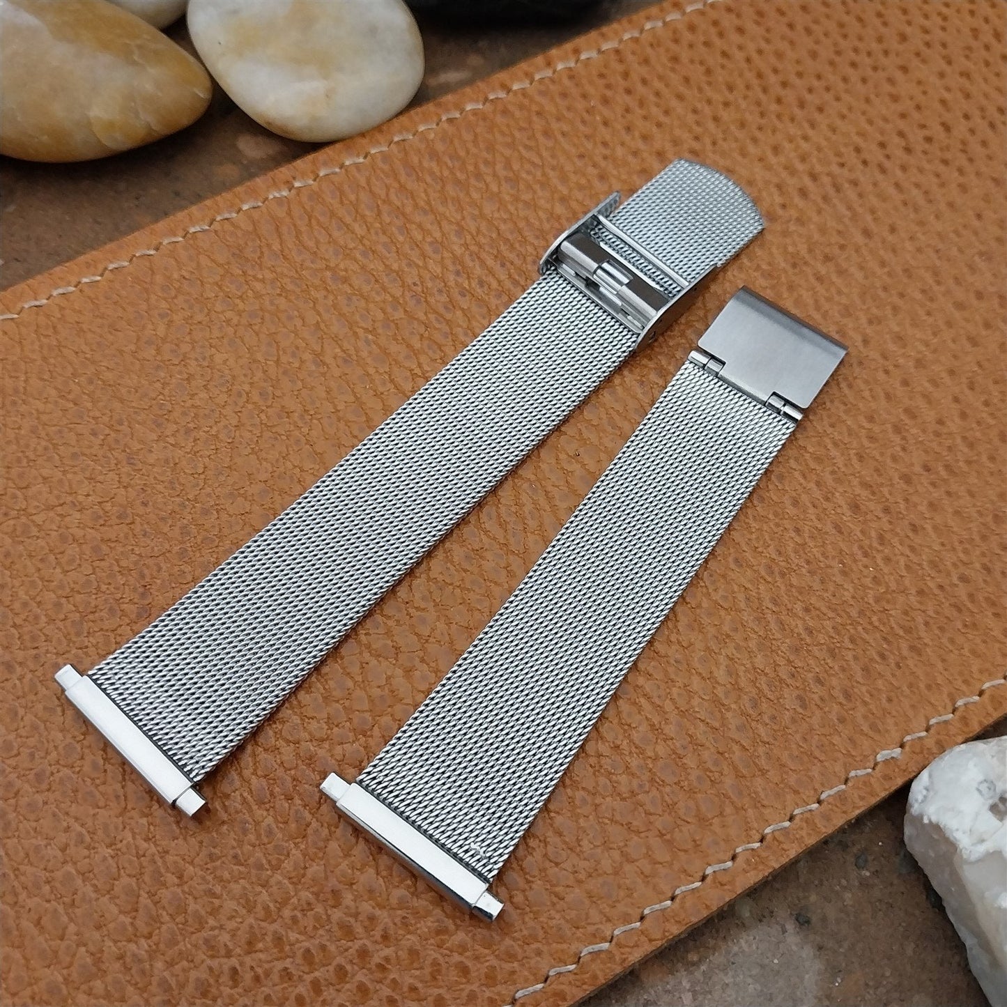 Stainless Steel Mesh 1960s-1970s nos Vintage Watch Band 19mm 20mm 22mm