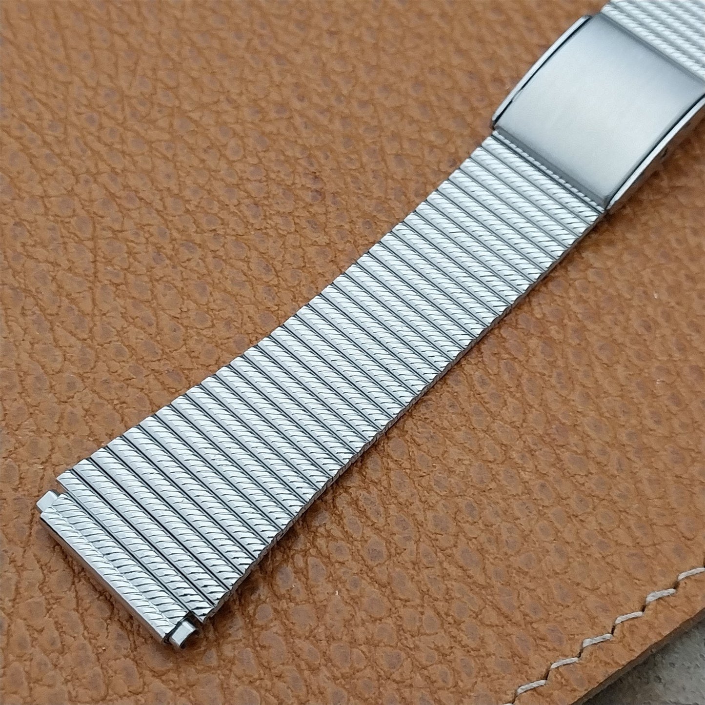 18mm 19mm 20mm Classic Speidel Stainless Steel Unused 1970s Vintage Watch Band