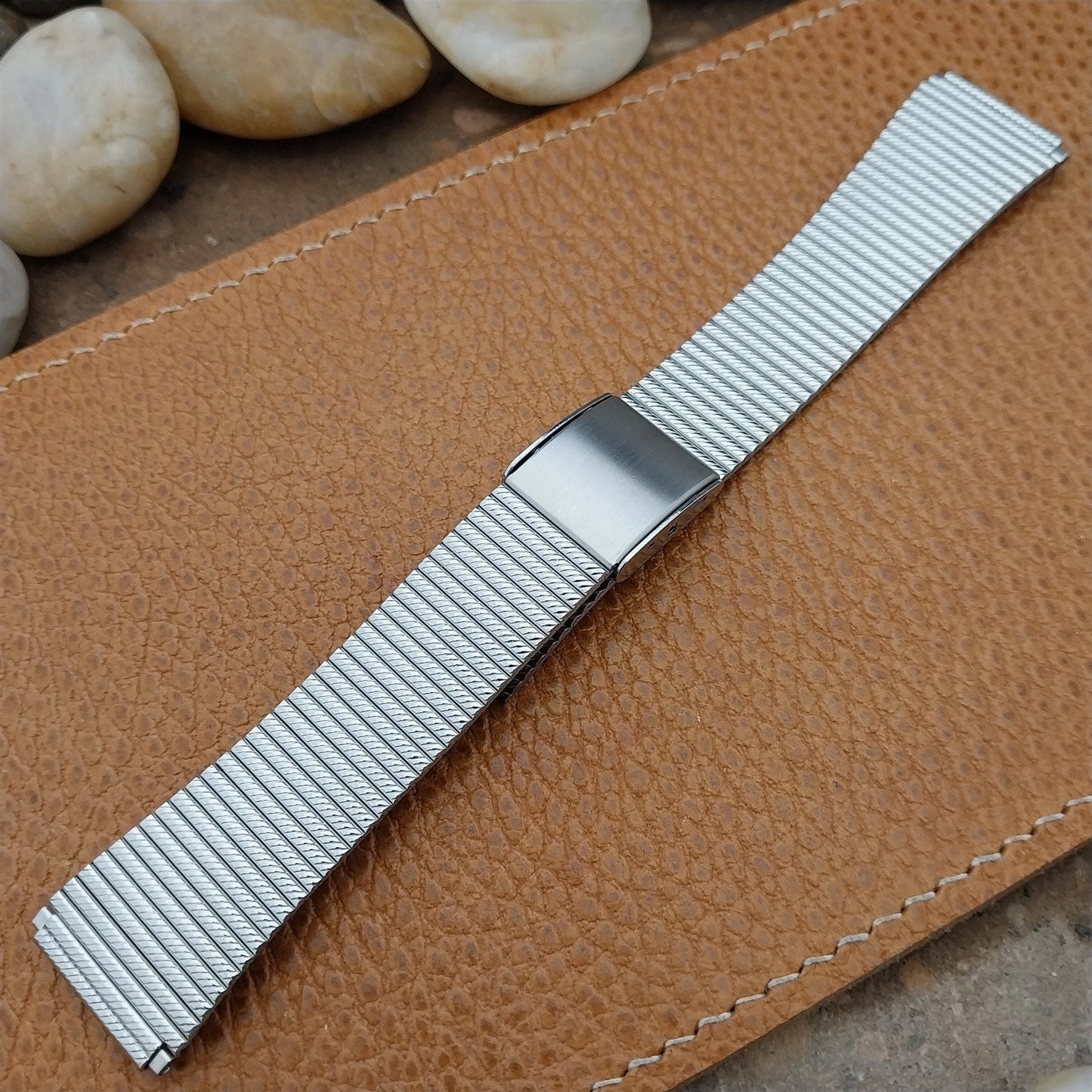 18mm 19mm 20mm Classic Speidel Stainless Steel Unused 1970s Vintage Watch Band