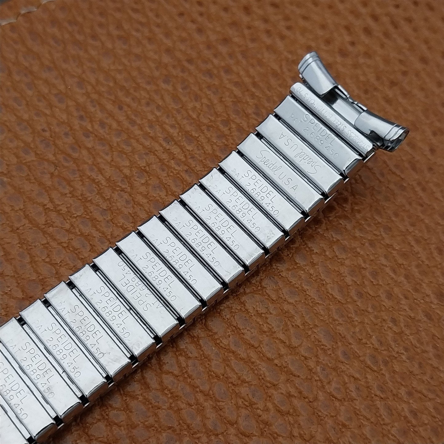 Vintage Stainless Steel Speidel Calendar 1973 16mm 18mm 19mm Watch Band