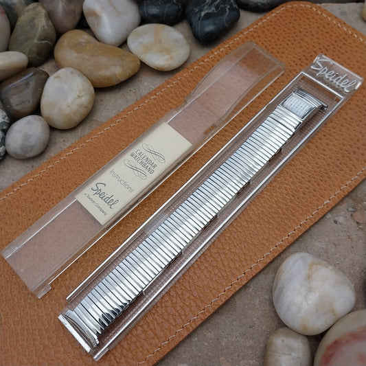 nos Stainless Steel Speidel Calendar 1971 Vintage Watch Band 16mm 18mm 19mm