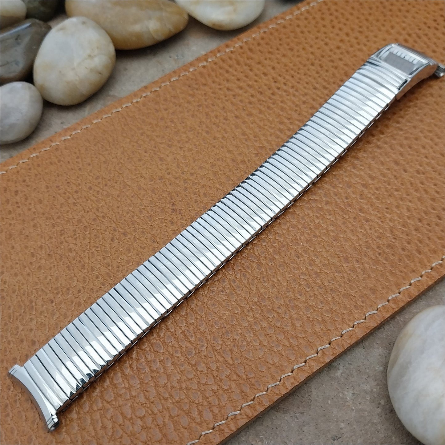 nos Stainless Steel Speidel Calendar 1971 Vintage Watch Band 16mm 18mm 19mm