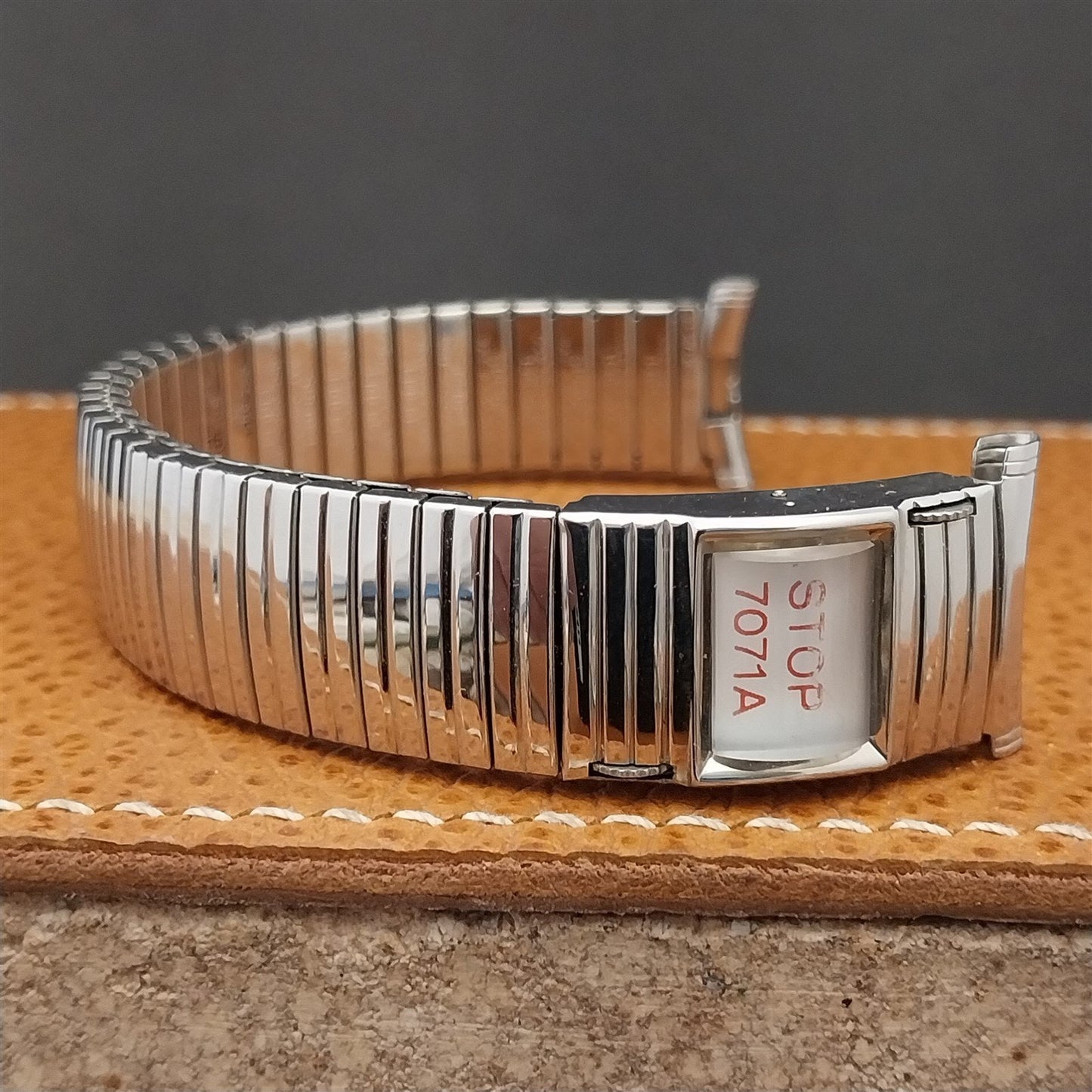 nos Stainless Steel Speidel Calendar 1971 Vintage Watch Band 16mm 18mm 19mm